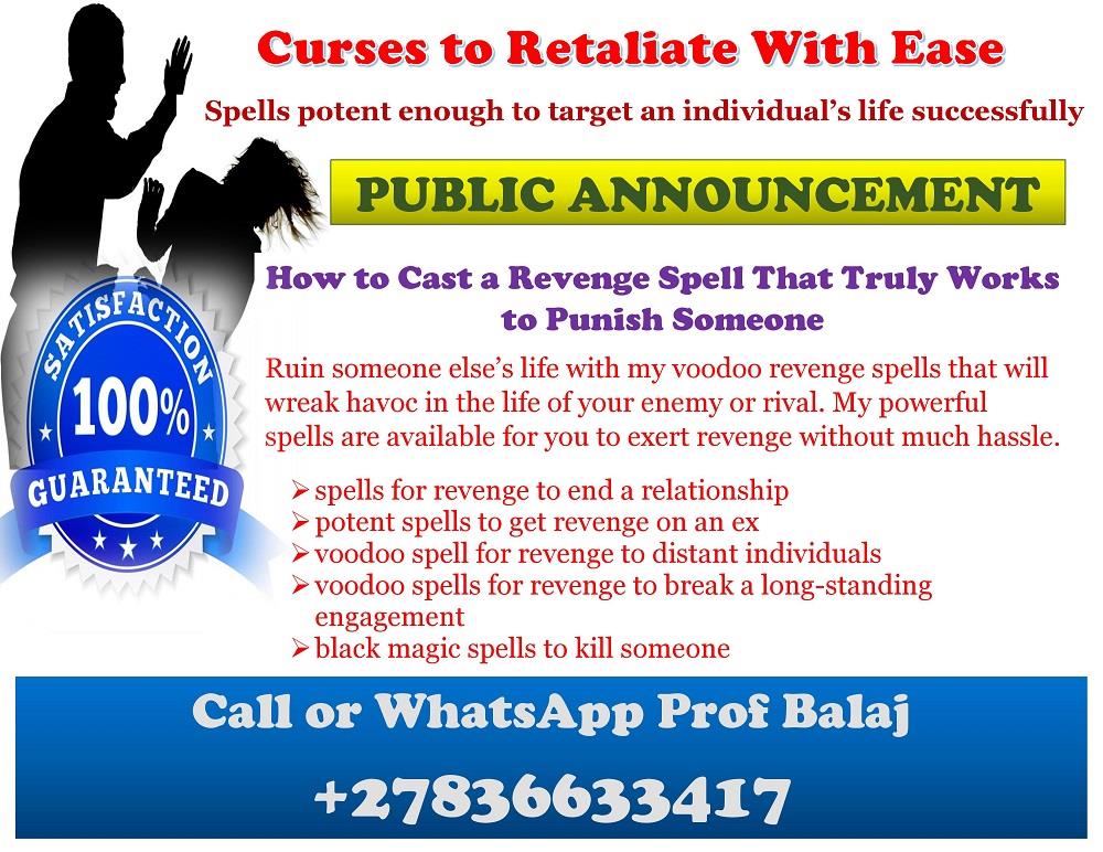 revenge spells to retaliate