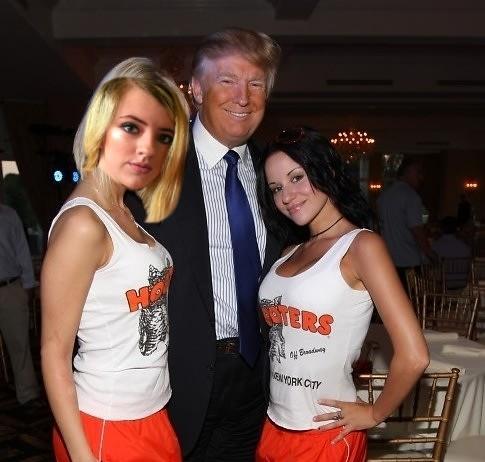 Autumn Delahoussaye and Daddy Trump