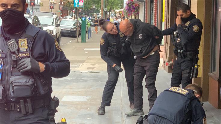 Dennis Anderson Getting Arrested