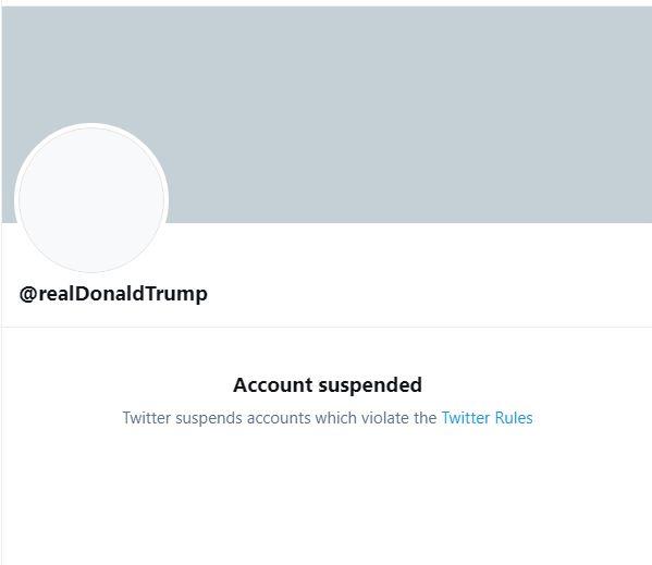 Donald Trump Suspended from Twitter