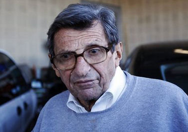 JOE PATERNO WEARING SEX OFFENDER GLASSES