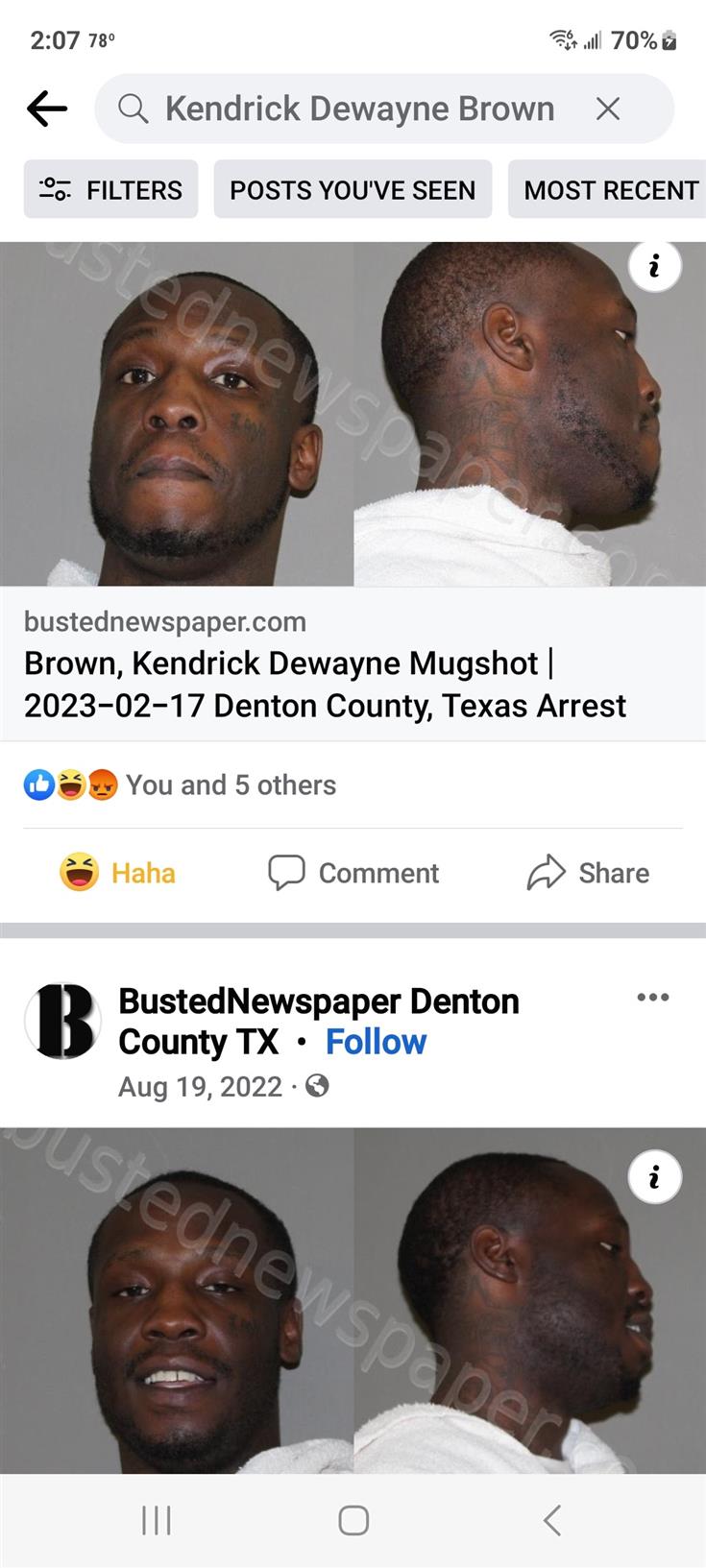 Kendrick Dewayne Brown - criminal 