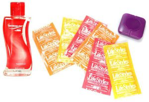 Condoms with Strawberry Lube