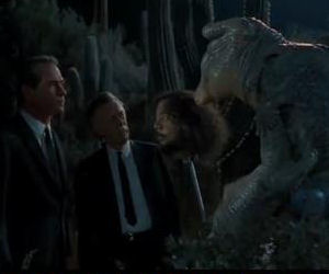 Men in Black Patrolling Border