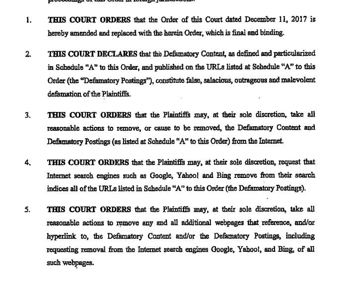 Order Silent as to Granting Requests