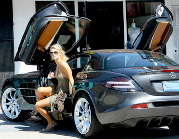 Paris Hilton's Mercedes with Lambo Doors