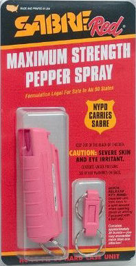 Sabre Red Pepper Spray in Pink Case
