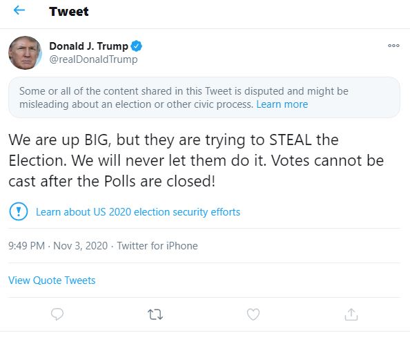 Trump Election Tweet